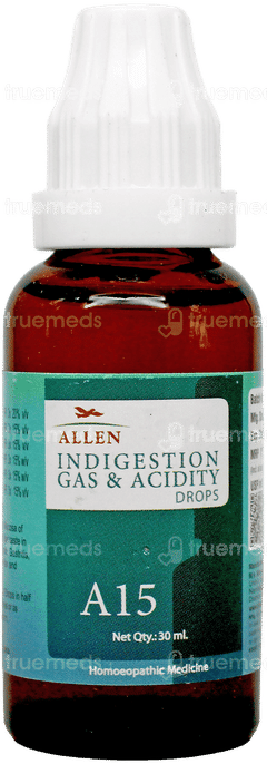 Allen A15 Indigestion Gas & Acidity Drops 30Ml Allen A15 Indigestion Gas & Acidity Drops 30Ml